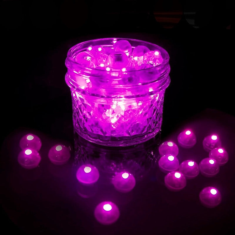 Rosa LED kuler, 10 stk