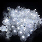 Hvite LED kuler, 10 stk