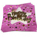 Happy Birthday Papirservietter