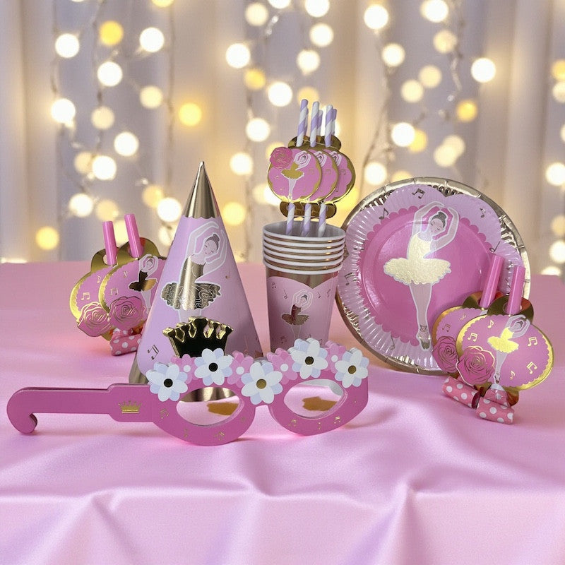 Liten Ballerina Bordpakke til 6 gjester