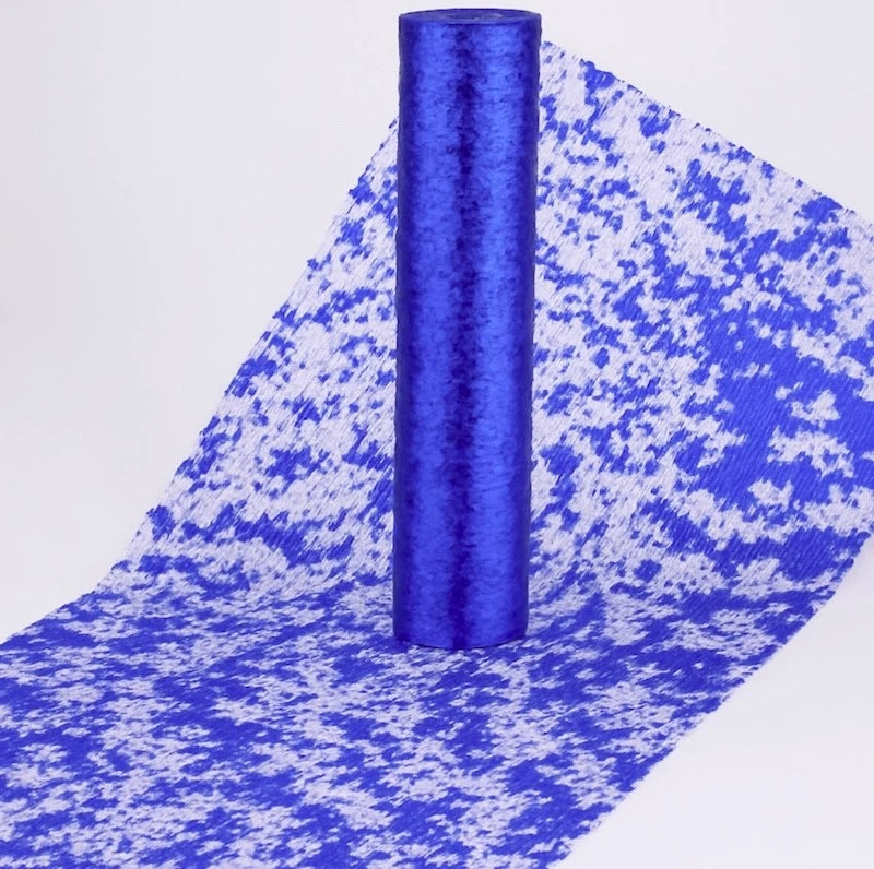 Blå Glitter Bordløper, 9 meter