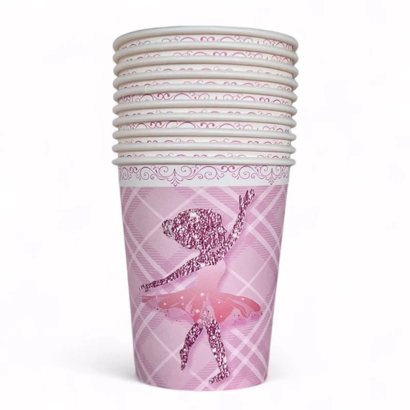 Ballerina Pappkopper, 10 stk