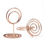 Rose Gold Bordkortholdere, Runde
