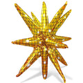 Gullglitter 3D Foliestjerne