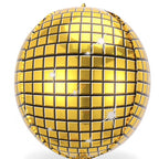 Stor Gullglitter Discokule Folieballong