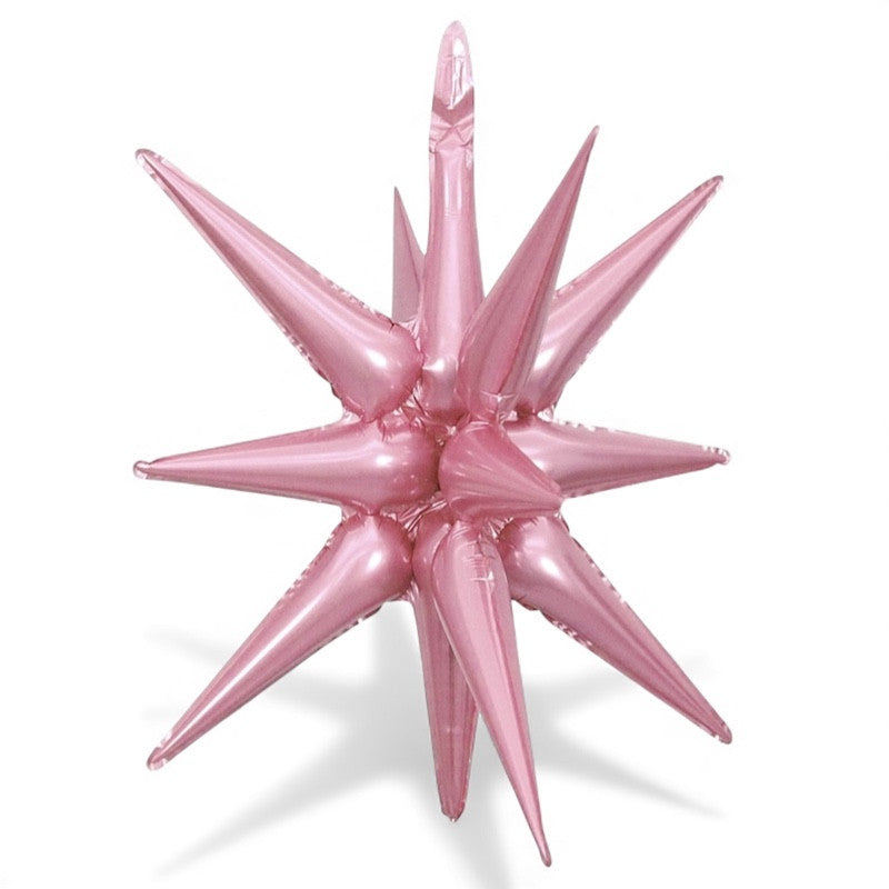 Matt Rosa 3D Foliestjerne