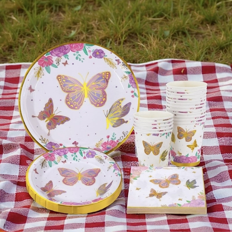 Sommerfugl Bordpakke, 10 stk