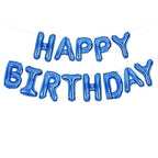 Dyp Blå Happy Birthday Foliebanner