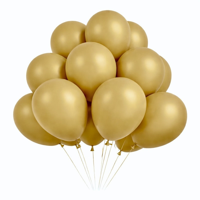 Gullfargede Ballonger, 20 stk