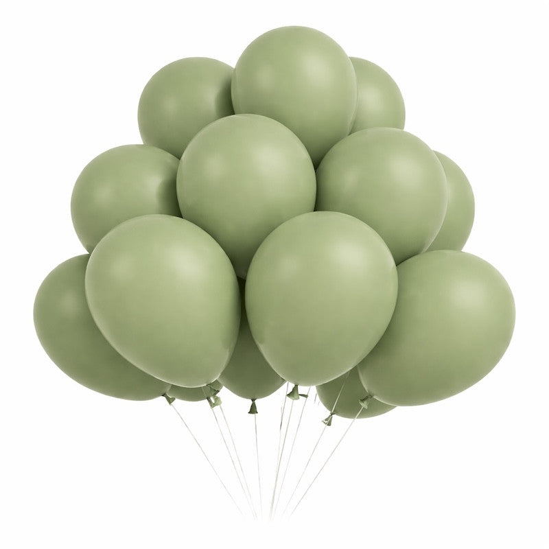 Retro Salviegrønne Ballonger, 20 stk