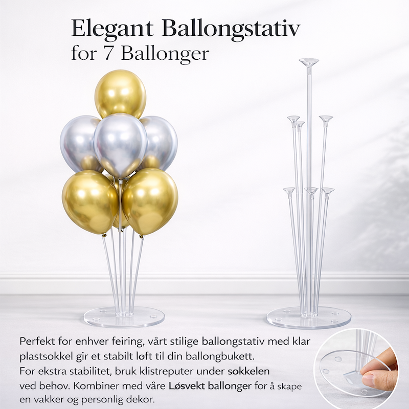 Ballongstativ til 7 Ballonger