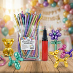 100 Figurballonger og Ballongpumpe
