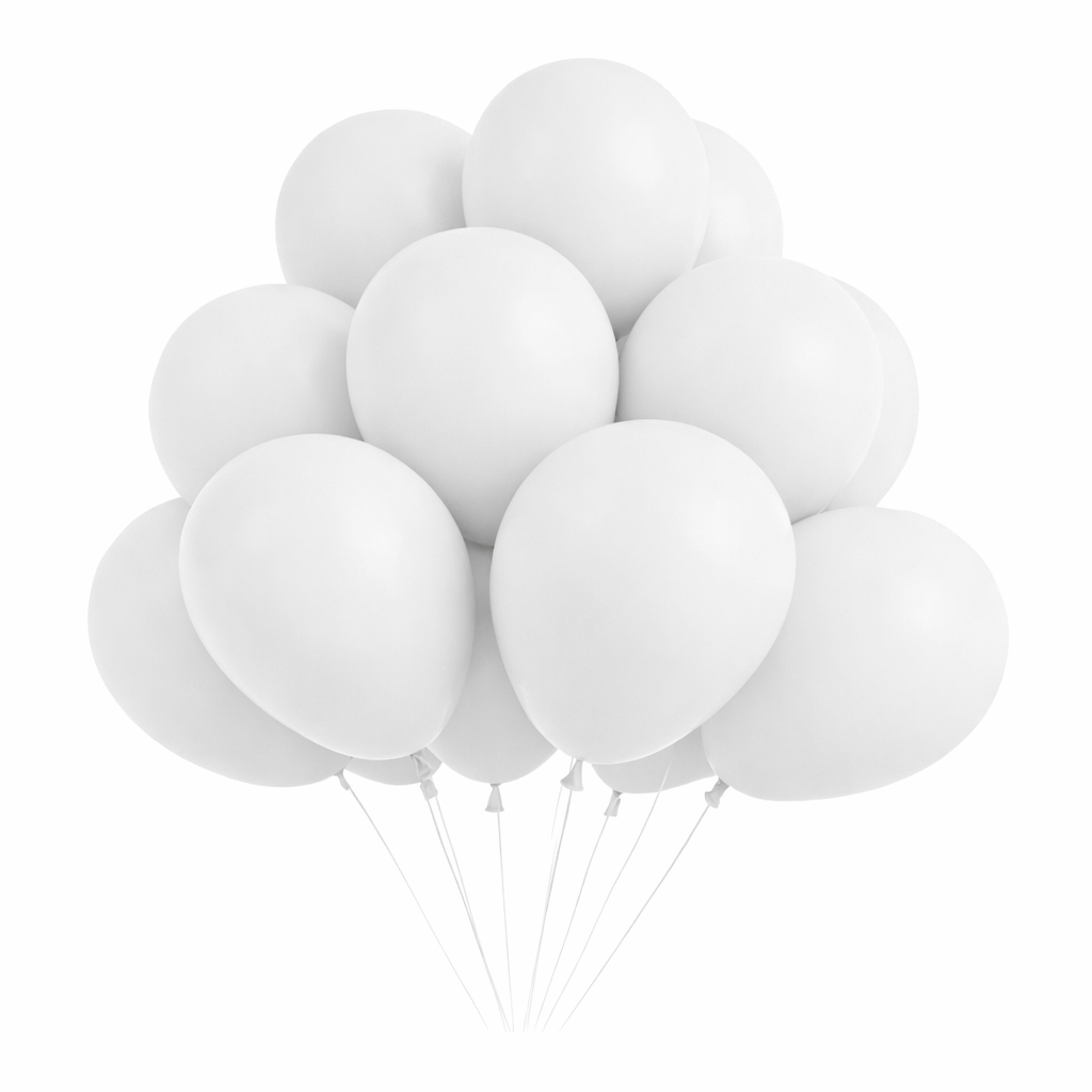 Hvite Ballonger, 20 stk