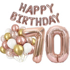 Rose Gold Bursdagspakke, 70 år