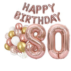 Rose Gold Bursdagspakke, 80 år
