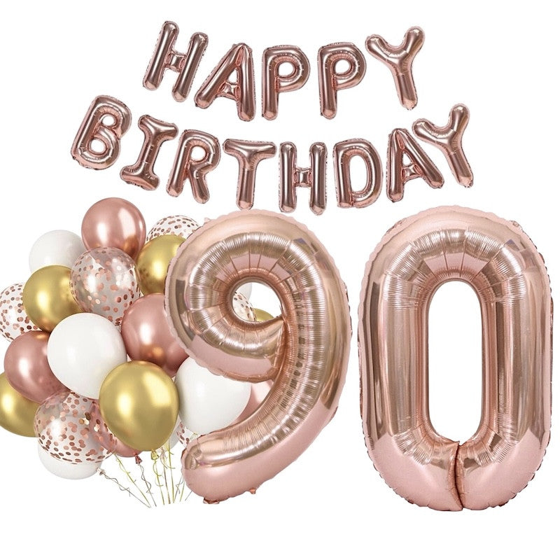 Rose Gold Bursdagspakke, 90 år