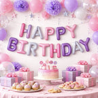 Lilla Mix Happy Birthday Foliebanner