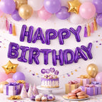 Lilla Happy Birthday Foliebanner