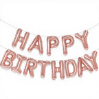 Rose Gold Happy Birthday Foliebanner