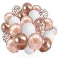 Rose Gold Ballongbukett, 40 stk