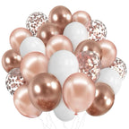 Rose Gold Ballongbukett, 40 stk