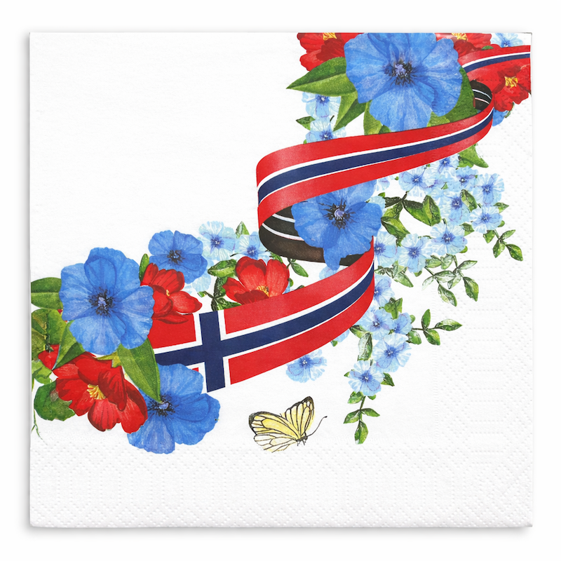 Servietter til 17 mai, 20 stk
