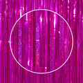 Mørkerosa Perlemor Glittergardin