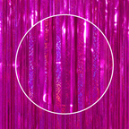 Mørkerosa Perlemor Glittergardin