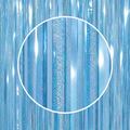 Blå Perlemor Glittergardin