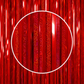 Rød Perlemor Glittergardin