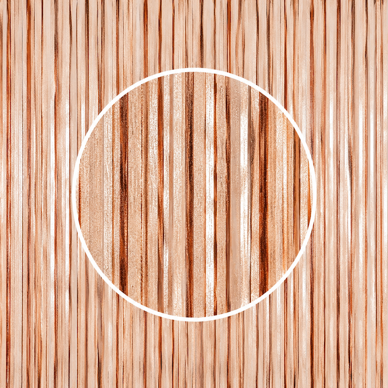 Børstet Rose Gold Glittergardin