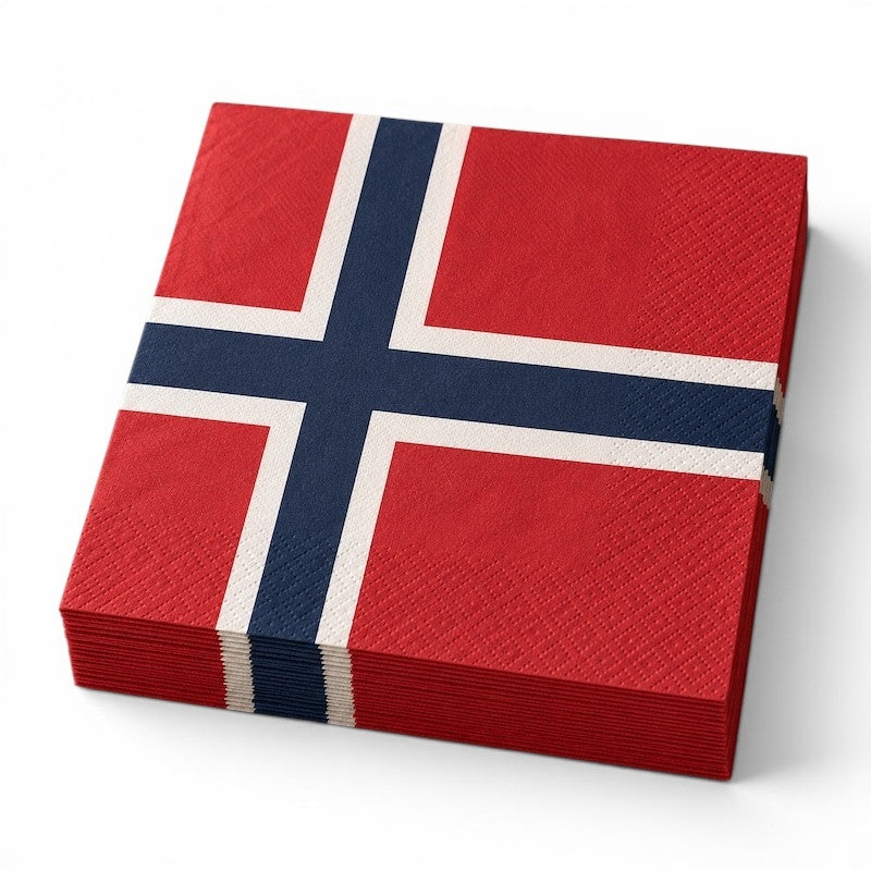 Norske Flagg Papirservietter