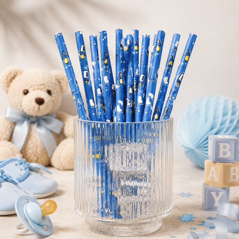 Babyshower Papirsugerør