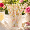 Sugerør med Sommerblomster