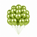 Lys Grønne Metallic Ballonger, 20 stk