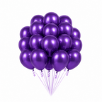 Lilla Metallic Ballonger, 20 stk