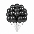 Sorte Metallic ballonger, 20 stk