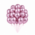 Lys Rosa Metallic Ballonger, 20 stk