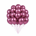 Rose Red Metallic Ballonger, 20 stk