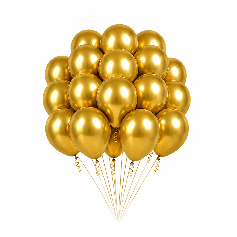 Gull Metallic Ballonger, 20 stk