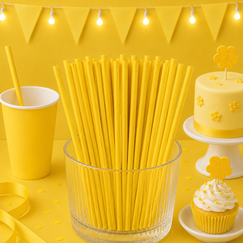 Gule Papirsugerør