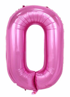 Tallballonger Mørkerosa, 1 meter høye