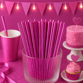 Dyp Rosa Metallic Sugerør