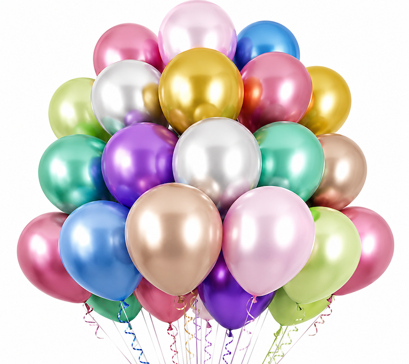 Metallic Mix Ballonger, 30 stk