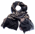 Skjerf, Sort & Beige