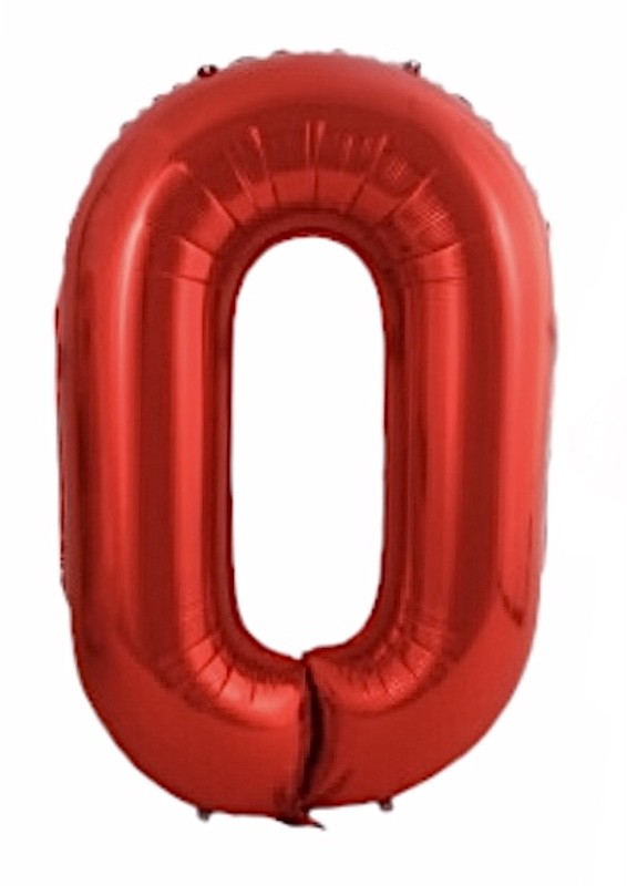 Røde Tallballonger, 1 meter høye