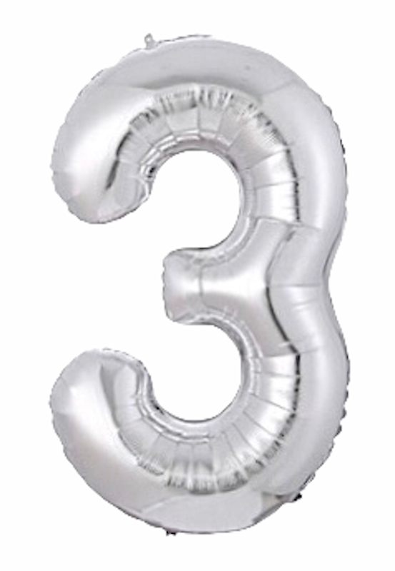 Sølv Tallballonger, 1 meter høye