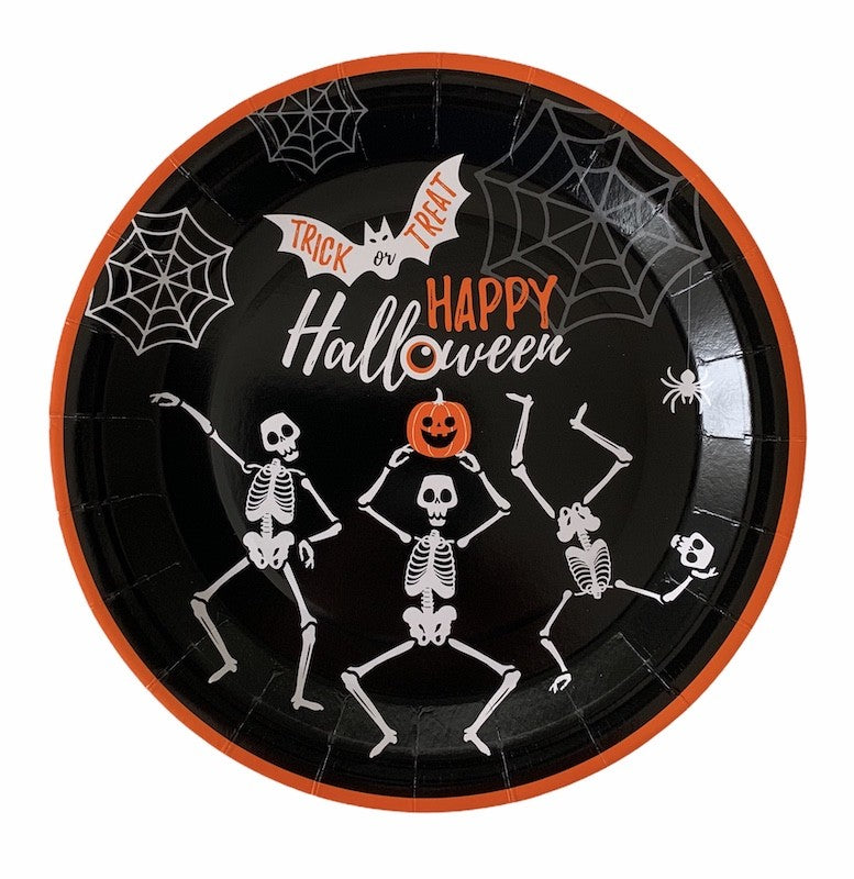 Halloween Papptallerkener, 8 stk