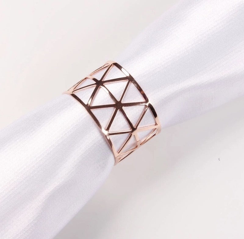 Serviettringer, Rose Gold