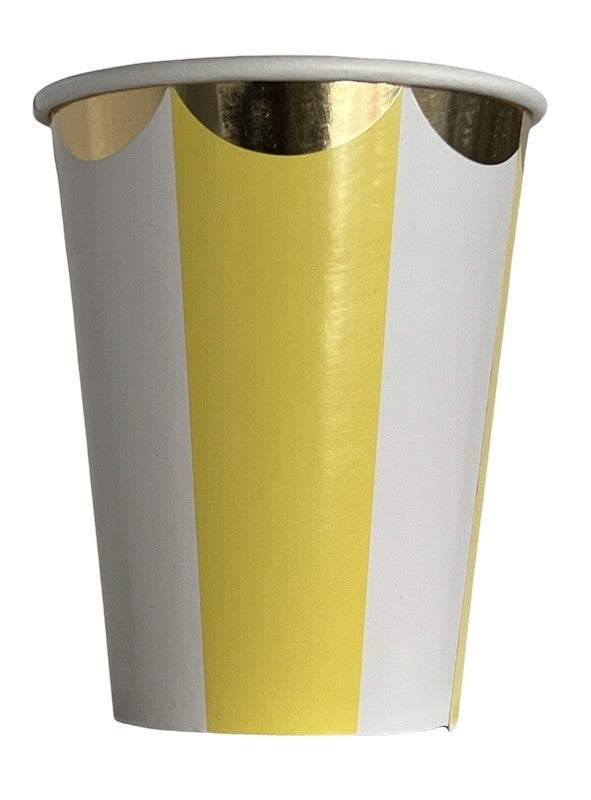 Gule Pappkopper, 8 stk